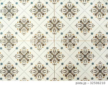 Background of Vintage Floor Tile 32506210