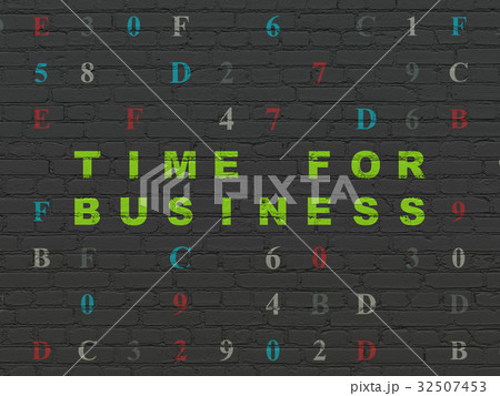 Timeline concept: Time for Business on wall 32507453