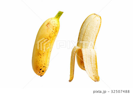 Pisang mas banana on white background. 32507488