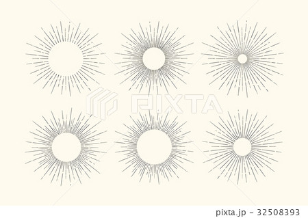 Set of light rays, sunburst Set of light rays, sunburst 32508393