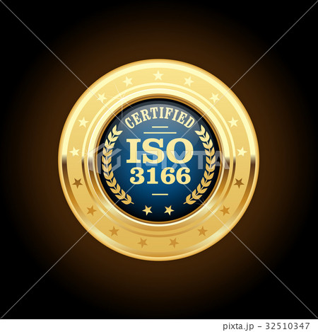 ISO 3166  standard medal - country codes 32510347