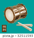 Traditional Taiko or O-kedo drum 32511593