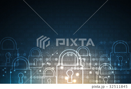 Technology security concept. Modern safety world 32511845
