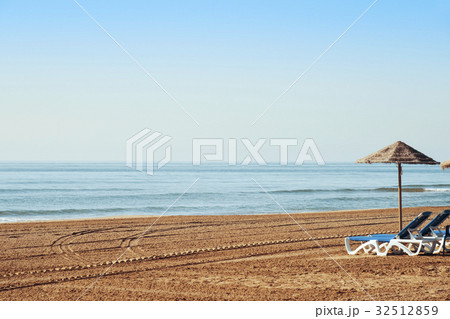 lonely beach in the mediterranean sea 32512859