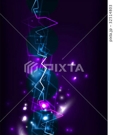 Neon lightning vector background 32514803