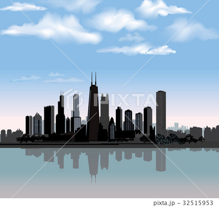Chicago city landscape. USA skyline background 32515953