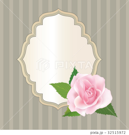 Floral frame background. Flower rose flourish card 32515972