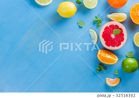 citrus pattern on blue citrus pattern on blue 32516302