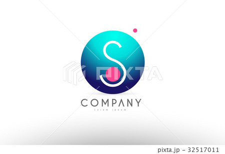 alphabet 3d sphere letter blue pink logo icon   32517011
