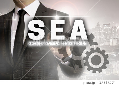 SEA is shown by businessman concept SEA is shown by businessman concept 32518271