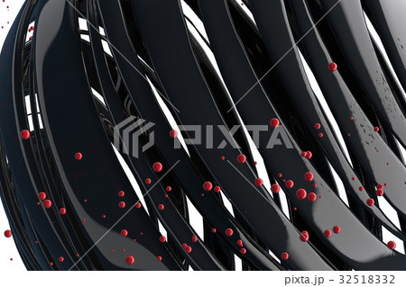 3D striped decorative balls. 32518332