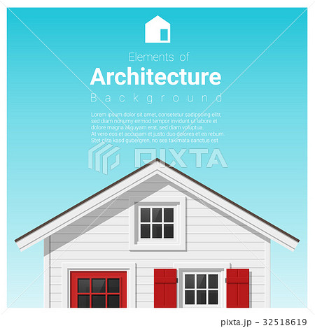 Architecture background with a small house  32518619