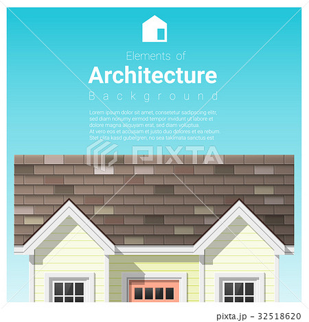 Architecture background with a small house  32518620
