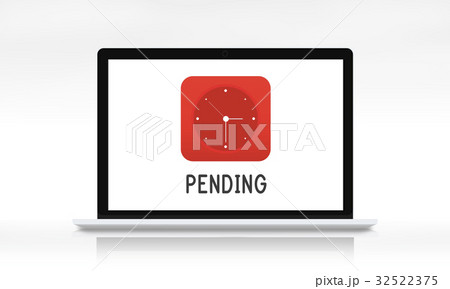 Pending red analog alarm clock icon Pending red analog alarm clock icon 32522375