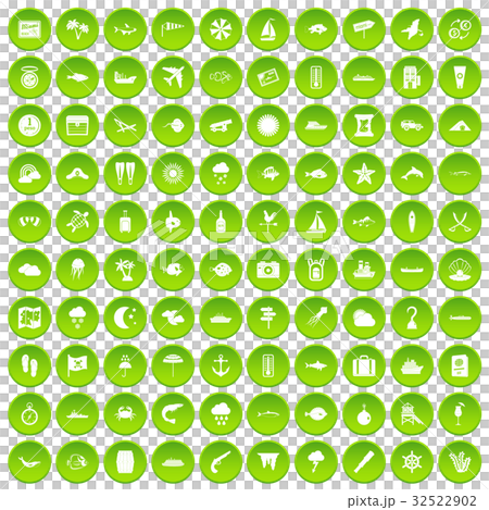 100 marine environment icons set green circle 100 marine environment icons set green circle 32522902