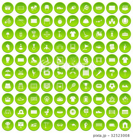 100 playground icons set green circle 100 playground icons set green circle 32523008