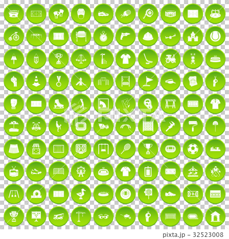 100 playground icons set green circle 100 playground icons set green circle 32523008