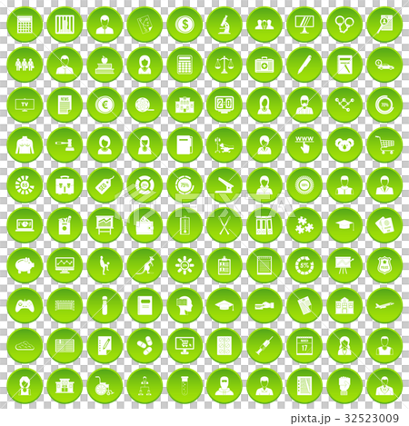 100 statistic data icons set green circle 100 statistic data icons set green circle 32523009