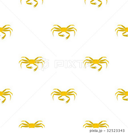 Yellow crab pattern seamless 32523343