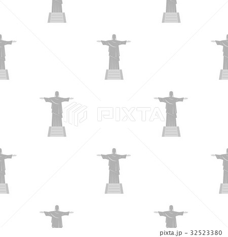 Christ the Redeemer statue pattern seamless 32523380