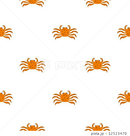Orange crab pattern seamless 32523470