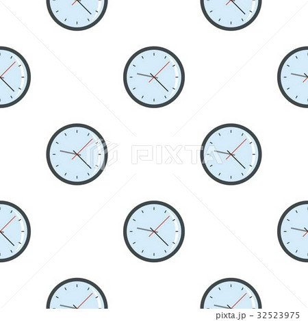 Round analog clock face pattern seamless 32523975