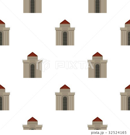 Medieval building pattern seamless 32524165
