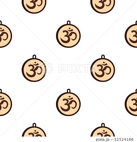Hindu Om symbol pattern seamless 32524166