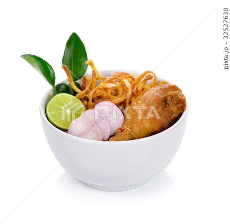 Noodle Khao soi , Thai food background 32527630