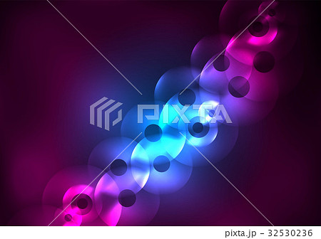 Glowing circles in the dark 32530236