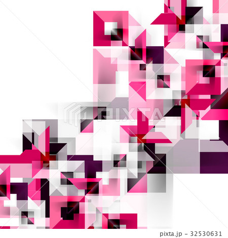 Modern square geometric pattern design on white Modern square geometric pattern design on white 32530631