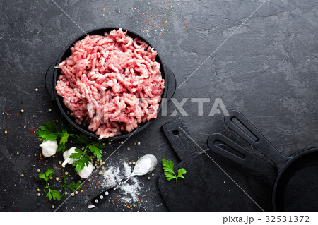 Mincemeat, minced or ground meat 32531372