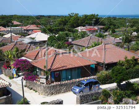 沖縄　竹富島　集落 32531794