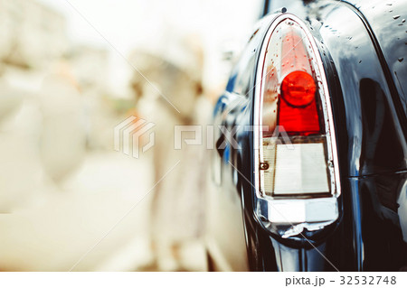 Retro car rear light 32532748