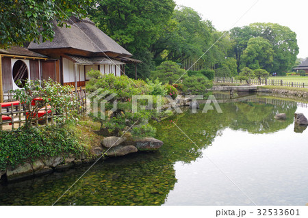 岡山後楽園の廉池軒 32533601