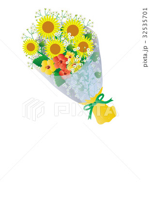 花束ひまわり 32535701