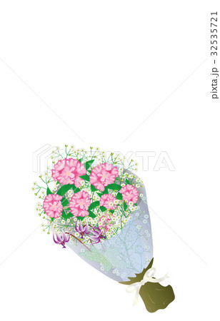 花束シャクナゲのイラスト素材