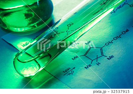 Chemical tubes with reaction formula 32537915