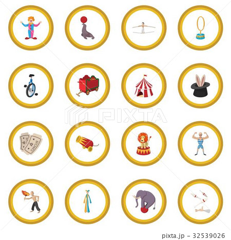 Circus show icon circle 32539026