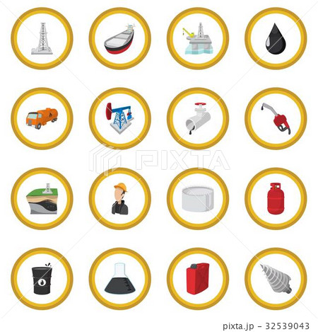 Oil industry cartoon icon circle Oil industry cartoon icon circle 32539043
