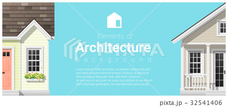 Architecture background with a small house 32541406