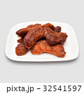 Tamarind peel isolated on gray background. 32541597