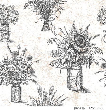 Rustic Decoration Seamless Pattern 32543022