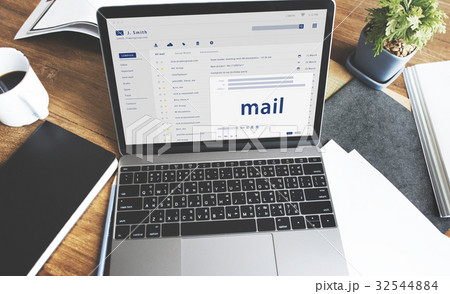Composing an email on a digital device 32544884