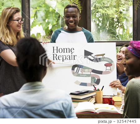 Home Repair Renovation Interior Design Concept Home Repair Renovation Interior Design Concept 32547445