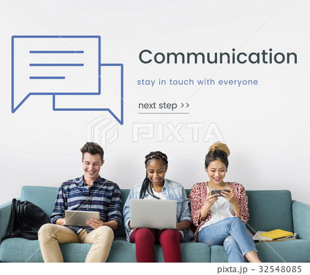 Network connection graphic overlay billboard on wall 32548085