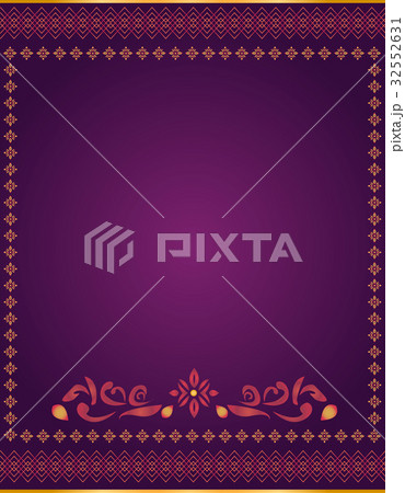 Asian Background, Thai art pattern vector Template 32552631