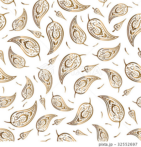 Paisley Beautiful golden seamless background. Paisley Beautiful golden seamless background. 32552697