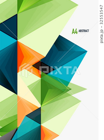 Triangular low poly vector a4 size geometric Triangular low poly vector a4 size geometric 32553547