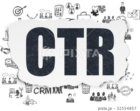 Business concept: CTR on Torn Paper background 32554857